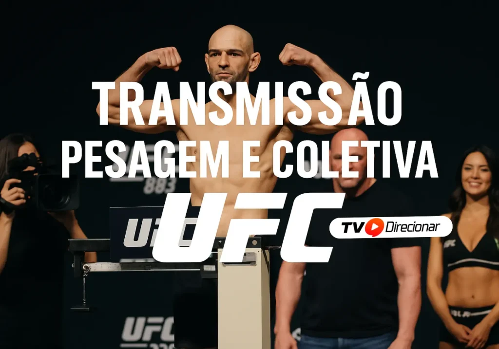 Transmissão pesagem e coletiva UFC: saiba como assistir ao vivo - TV Direcionar